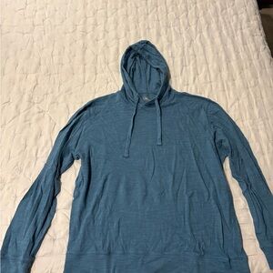 Faherty Teal Hoodie Sweatshirt